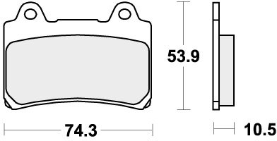 590HF BRAKE PADS ORGANIC