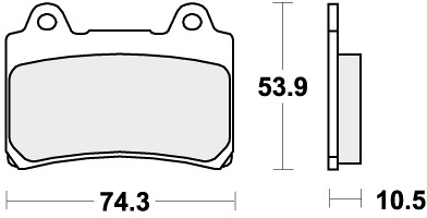 590HF BRAKE PADS ORGANIC