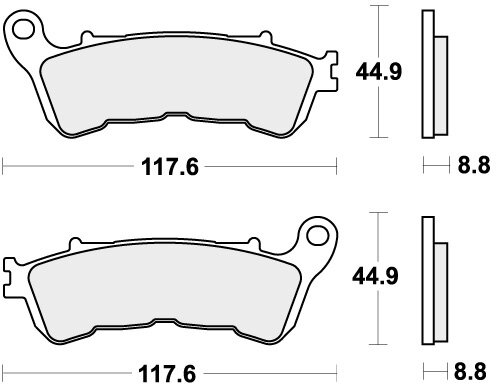828LS BRAKE PADS SINTER