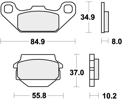 591SI BRAKE PADS SINTER