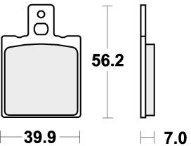 718SI BRAKE PADS SINTER