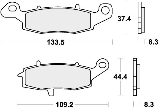 704RST BRAKE PADS SINTER SPORT