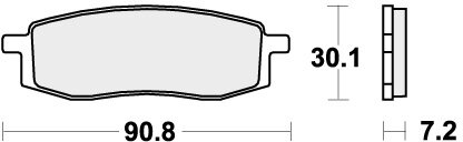 580HF BRAKE PADS ORGANIC