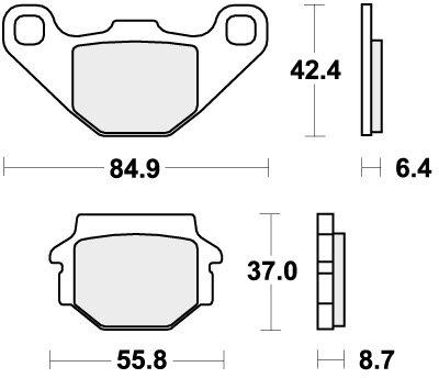 541HF BRAKE PADS ORGANIC