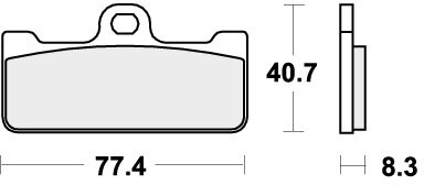 695RST BRAKE PADS SINTER SPORT