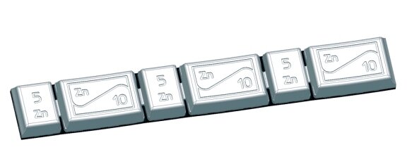 plakgewicht zink strip (5/10 GR)