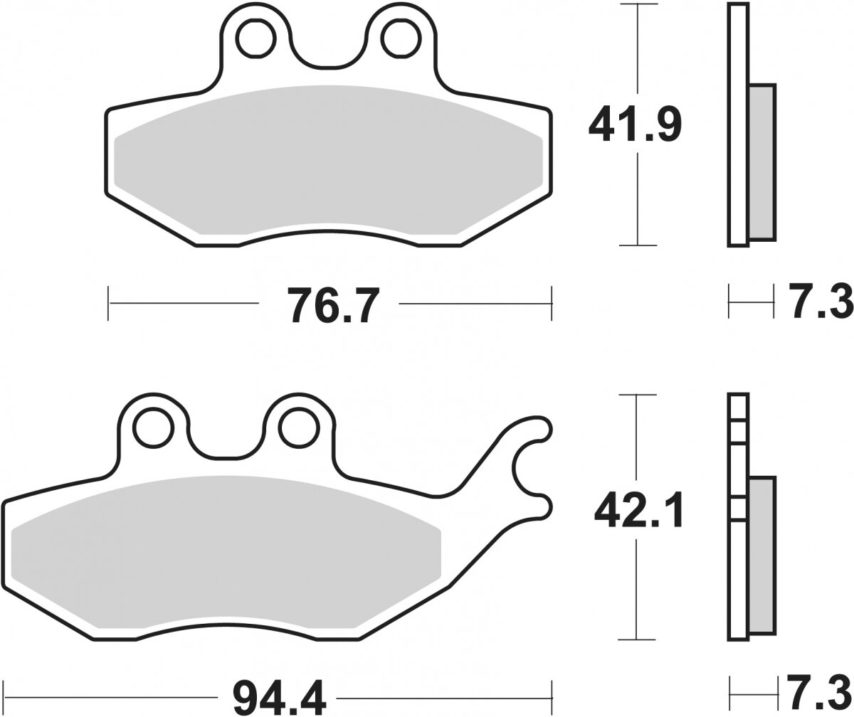 173HF BRAKE PADS ORGANIC