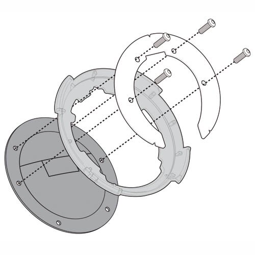 Tankring voor Givi tanktassen SUZUKI  V-STROM 01- 11