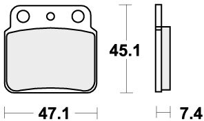 649HF BRAKE PADS ORGANIC