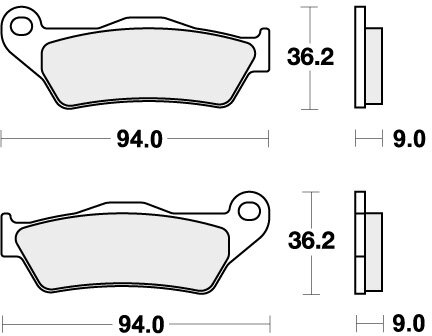 924H.LS BRAKE PADS SINTER