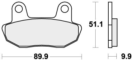 561HF BRAKE PADS ORGANIC