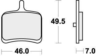 857LS BRAKE PADS SINTER