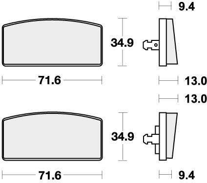 520HF BRAKE PADS ORGANIC
