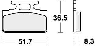 618HF BRAKE PADS ORGANIC