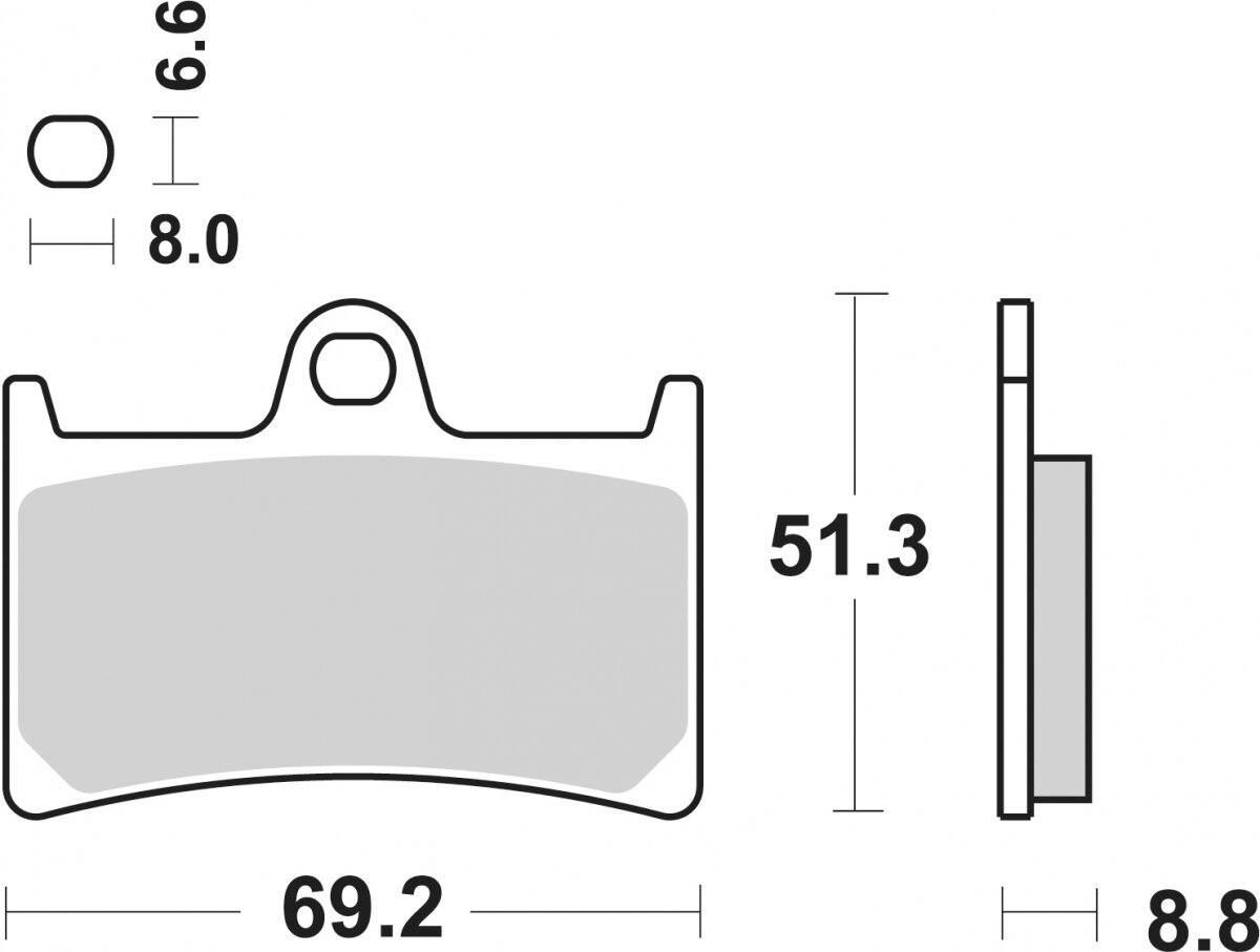 198MS BRAKE PADS SINTER