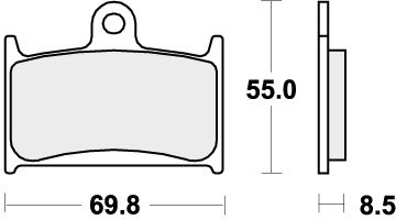 624RST BRAKE PADS SINTER SPORT