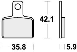 895RSI BRAKE PADS SINTER RACING
