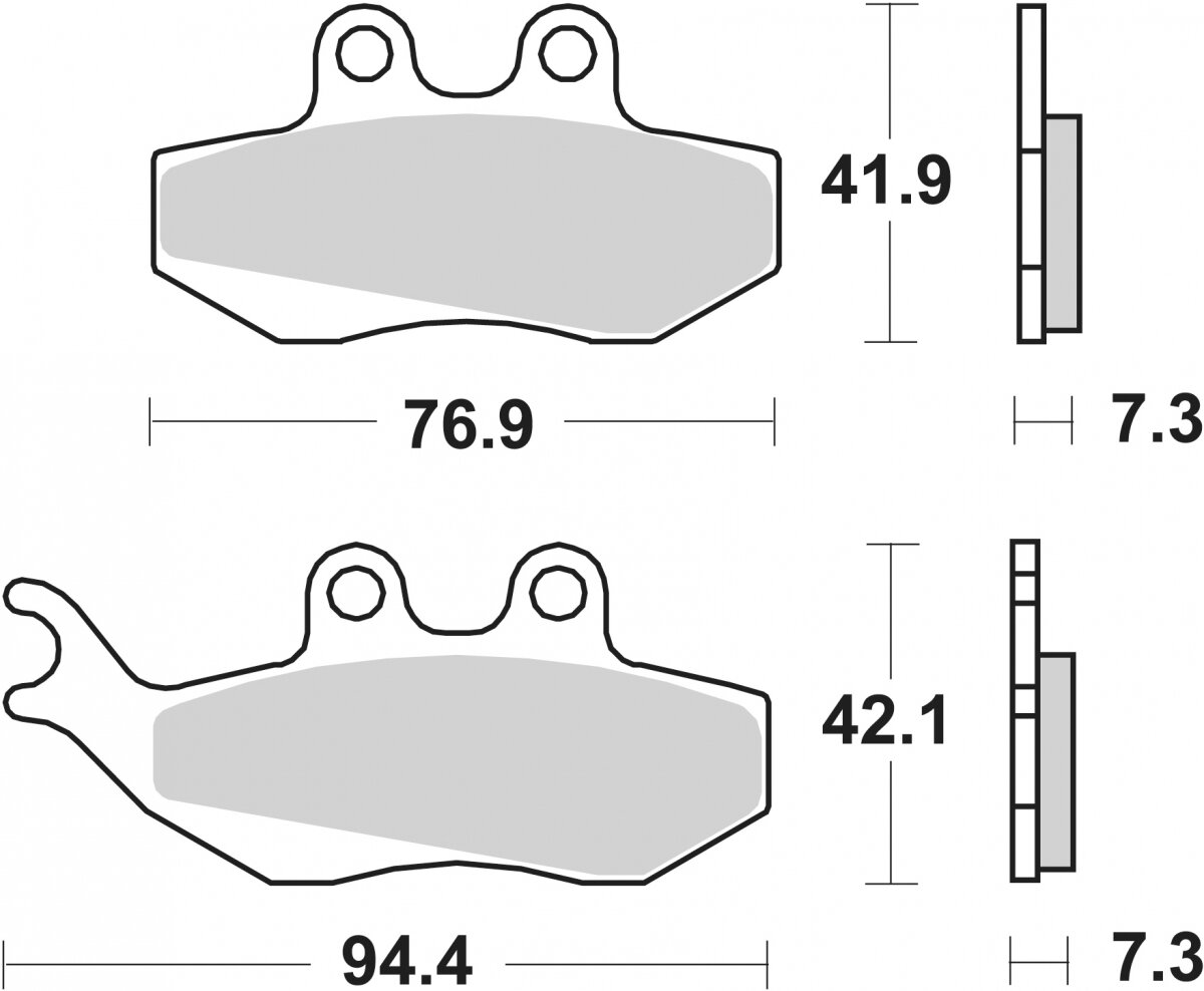 120HF BRAKE PADS ORGANIC