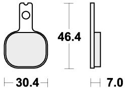 655HF BRAKE PADS ORGANIC