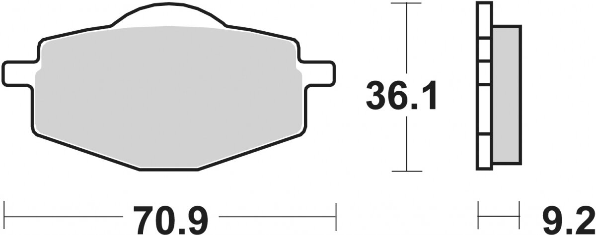 107HF BRAKE PADS ORGANIC