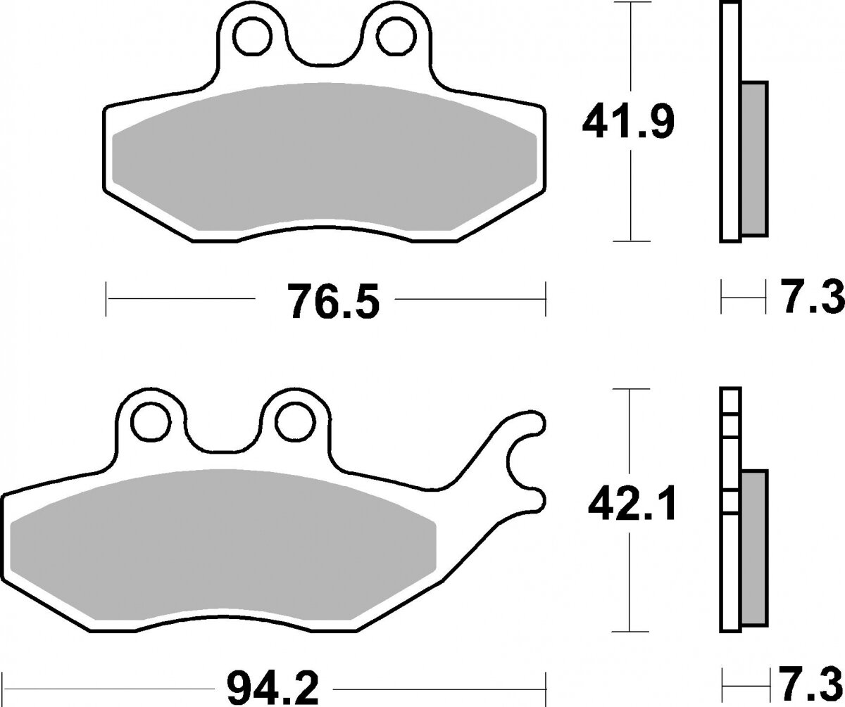 780HF BRAKE PADS ORGANIC