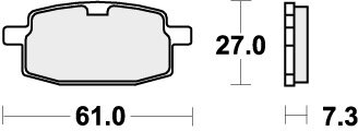 619HF BRAKE PADS ORGANIC