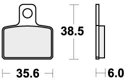 803RSI BRAKE PADS SINTER RACING
