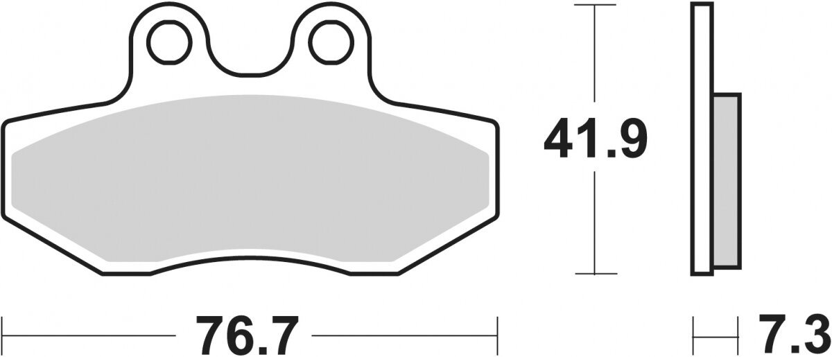 186HF BRAKE PADS ORGANIC