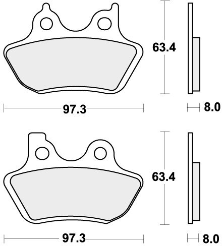 826H.CT BRAKE PADS ORGANIC