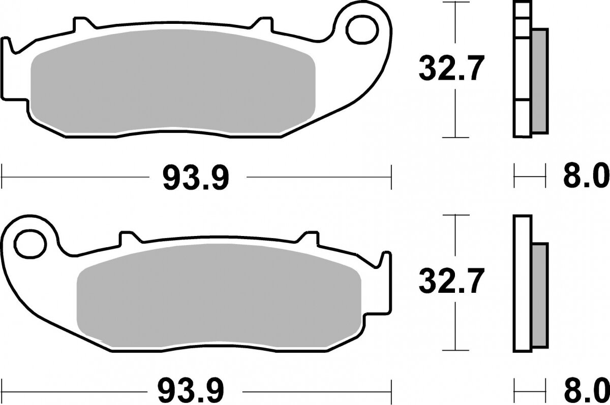 926HF BRAKE PADS ORGANIC
