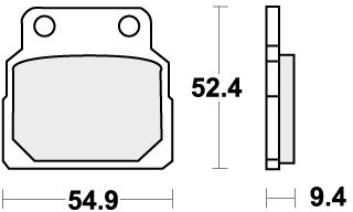 598HF BRAKE PADS ORGANIC