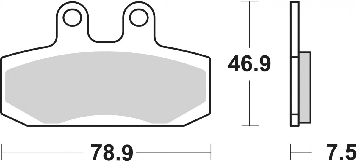 124HF BRAKE PADS ORGANIC