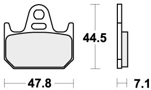 659HF BRAKE PADS ORGANIC