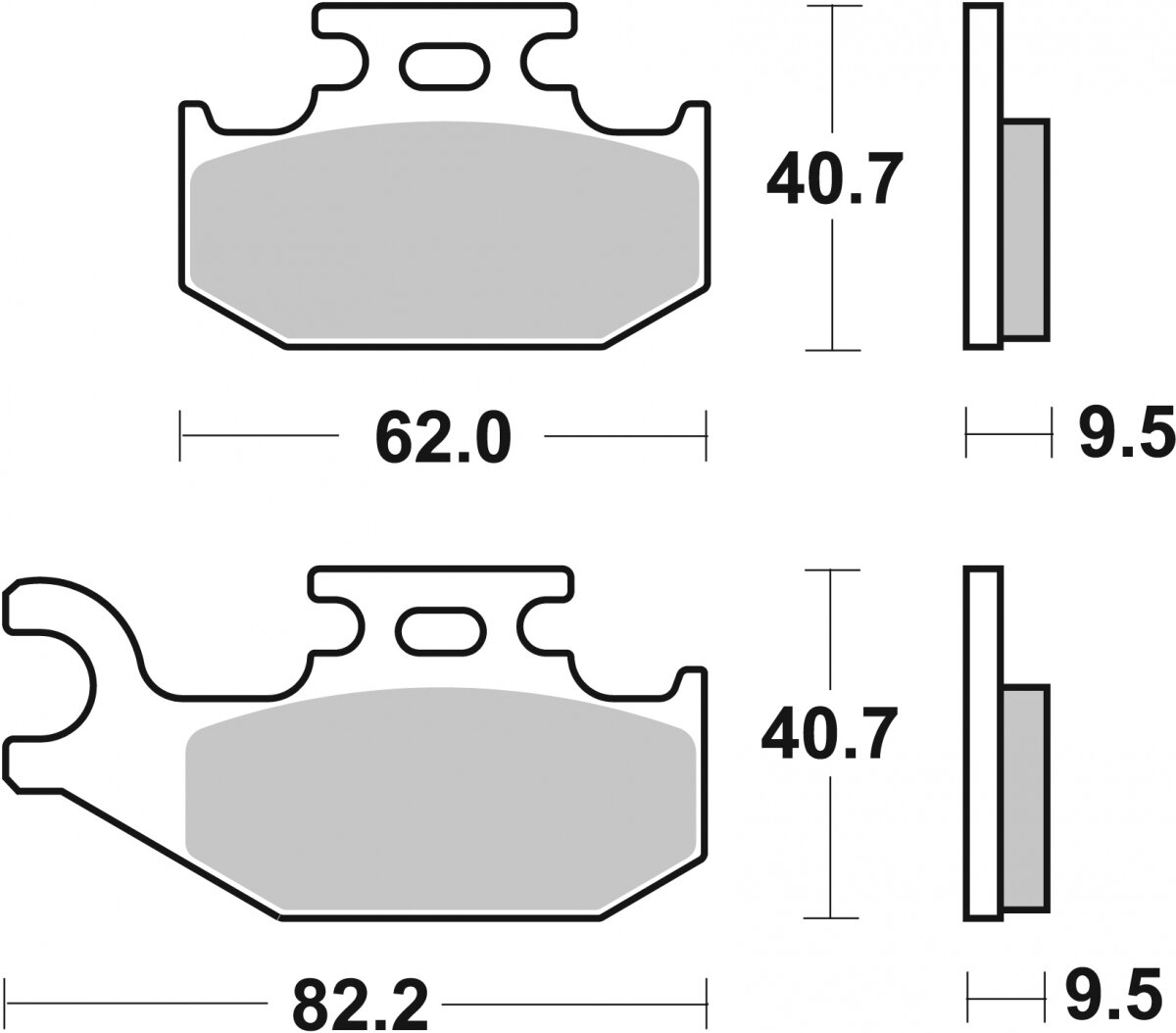 767PSI BRAKE PADS SINTER