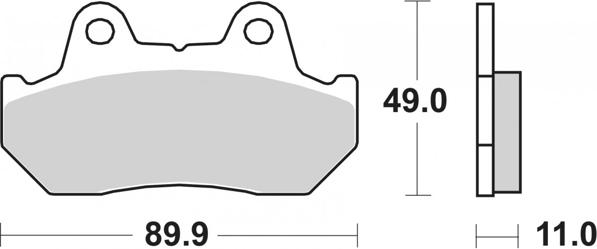 160HF BRAKE PADS ORGANIC