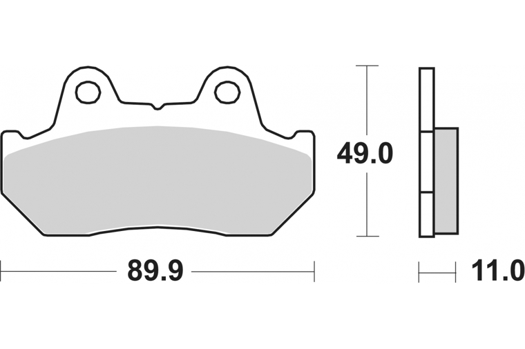 160HF BRAKE PADS ORGANIC