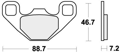 906ATS BRAKE PADS SINTER