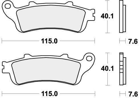 721HF BRAKE PADS ORGANIC