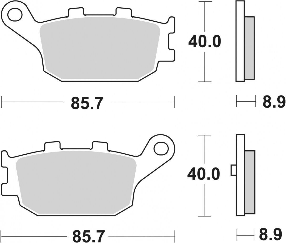 158MS BRAKE PADS SINTER