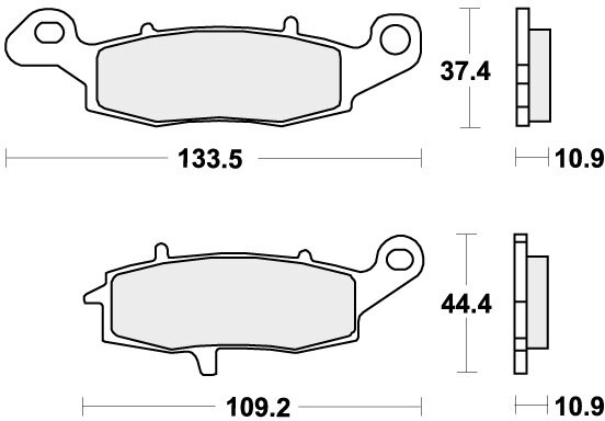 886LS BRAKE PADS SINTER
