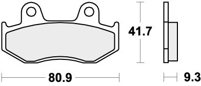 709HF BRAKE PADS ORGANIC