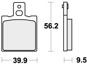 646HF BRAKE PADS ORGANIC
