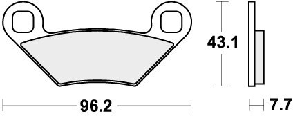 899ATS BRAKE PADS SINTER