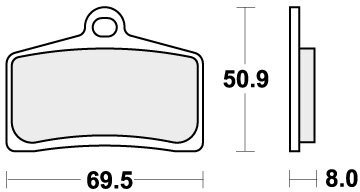 739H.LS BRAKE PADS SINTER