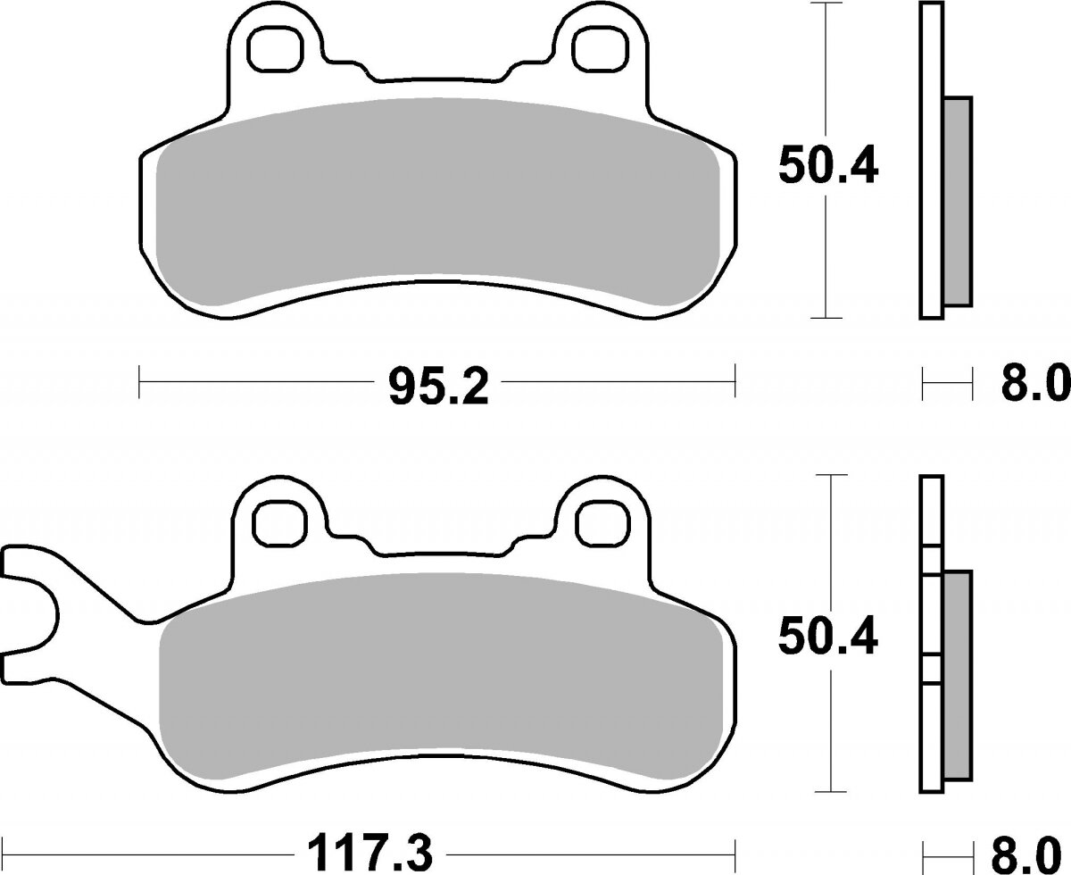 956SI BRAKE PADS SINTER