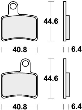 896RSI BRAKE PADS SINTER RACING