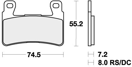 734RST BRAKE PADS SINTER SPORT