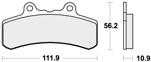 658HF BRAKE PADS ORGANIC