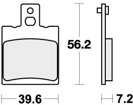 824HF BRAKE PADS ORGANIC