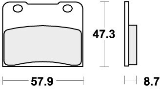 578HF BRAKE PADS ORGANIC